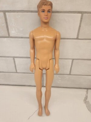 Muñeca Barbie Mattel Ken 2007 estampada en la cabeza coleccionista pelo castaño ojos azules Foto 1 de 4