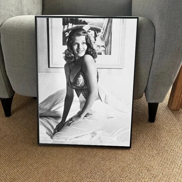 Rita Hayworth Vintage Print, Classic Hollywood Glamour Wall Art, Wall Decor - Image 1 of 4