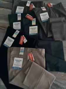 Mens Dockers Khaki Pants Straight/Individual Fit Waistband Blk Gry Crm Khaki Brn - Picture 1 of 63
