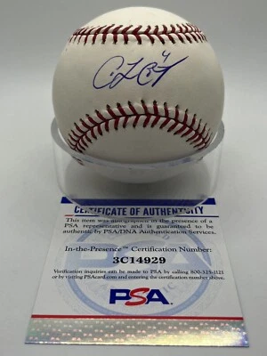 Coco Crisp Indians Red Sox Signed Autograph Baseball PSA DNA In the Presence *29 - Image 1 of 2