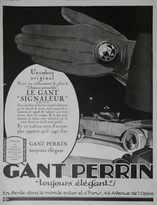 PUBLICITÉ DE PRESSE 1924 GANT PERRIN LE GANT SIGNALEUR TOUJOURS ÉLÉGANT - Imagen 1 de 1
