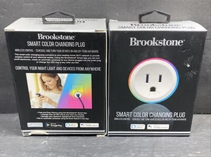 2 prese Smart Plug Brookstone 10A cambio colore singolo funzionano con Alexa e Google - Foto 1 di 1