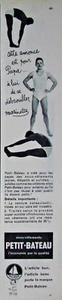 PUBLICITÉ DE PRESSE 1955 SOUS-VÊTEMENTS PETIT BATEAU - MARINETTE - Picture 1 of 1