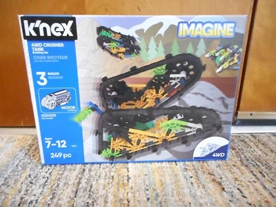 Juego de construcción de tanque triturador K'NEX Imagine-4WD - 249 piezas - NUEVO - 3 construcciones Foto 1 de 4