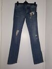 Quicksilver Jeans Waist 26" Size 8 Low Rise Distressed Ripped Retro Y2K 00's