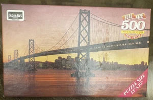 1995 RoseArt Oakland Bay Bridge 500 Piece Puzzle New Sealed - Picture 1 of 5