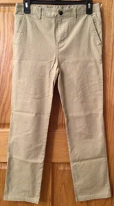 OLD NAVY BOYS SIZE 16 TAN UNIFORM BUILT-IN FLEX CHINO PANTS W/ ADJUSTABLE WAIST - Picture 1 of 17