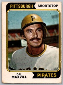 1974 O PEE CHEE OPC BASEBALL 358 DAL MAXVILL PIRATES