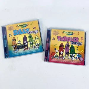 Crayola 2003 Vintage Children's Music CDs x 2: Silly Songs & Toddler Songs - Picture 1 of 12
