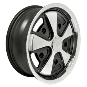 EMPI 911 Alloy Wide 15X5.5 5x205 Offset 20 Black w/ Polished Face (Qty of 1) - Picture 1 of 2