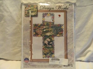 C-25 NEW DESIGN WORKS COUNTED CROSS-STITCH KIT “PASTORAL CROSS” - Picture 1 of 4