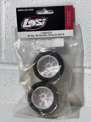 Losi LOS41018 41018 BK Bar Frt Rr Neumáticos Montados Llantas Amarillas Llantas Mini-T 2.0 Foto 1 de 4