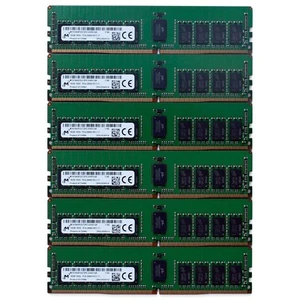 Micron Dell PowerEdge R440 R540 R640 96GB (6x16GB) DDR4 2666MHz PC4-2666V ECC Me - Picture 1 of 1