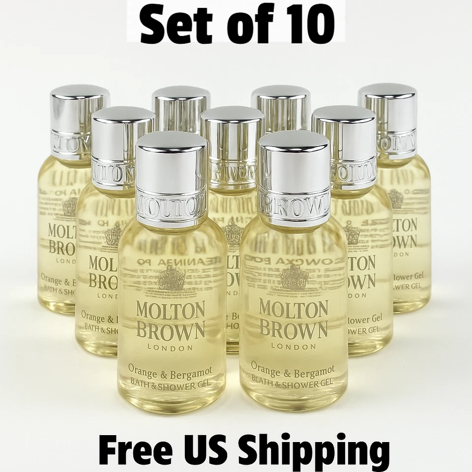 Molton Brown Bath & Shower Gel with Orange and Bergamot 1 oz Set of 10 - Image 1 of 4