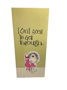 Vintage 60's Funny Thinking Of You Adult Humor Novelty Greeting Card New 4x9 - Picture 1 of 3