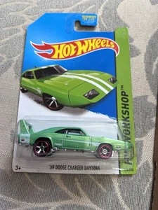 Hot Wheels 69 Dodge Charger Daytona Long Card HW Workshop 2014 - Picture 1 of 1