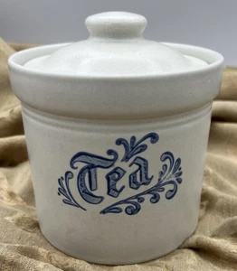 Pfaltzgraff YORKTOWNE Teekanister Deckel 5" Steinzeug Dose Bauernhaus TOP - Bild 1 von 6