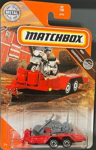 MATCHBOX MBX COUNTRYSIDE CYCLE TRAILER CHOPPER RED 99/100. SEE COMBINED OFFERS! - Picture 1 of 1
