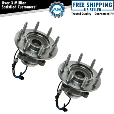 2 Front Wheel Bearing & Hub for 1999-2017 Chevy Express GMC Savana 2500 3500 2WD - Image 1 of 4