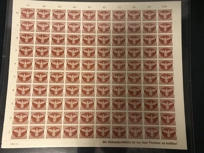 Sello Alemania Feldpost Mi 2 Hoja 1942 Segunda Guerra Mundial Fascismo Militar Correo de Campo MNH Foto 1 de 4