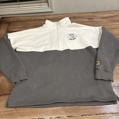 Sudadera De Colección Yogi Bear 1/4 Cremallera Polar Grande Gris Blanco Foto 1 de 4