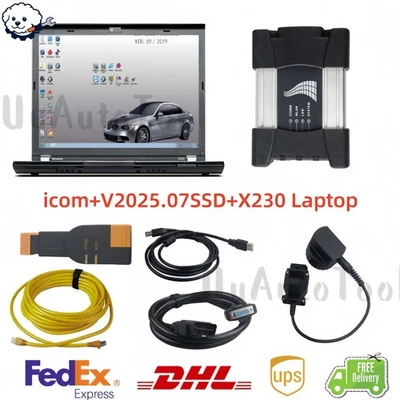 Herramienta de diagnóstico automático escáner de código para computadora portátil BMW Icom Next V07.2025 X230 SSD de 1 TB Foto 1 de 4