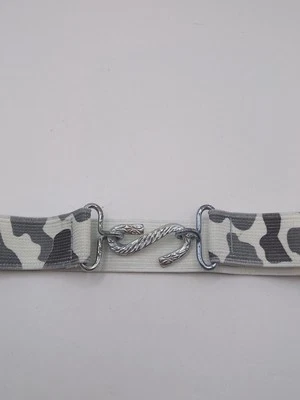 Pantalón vaquero retro camuflaje unisex elástico hebilla serpiente cinturón 28"-36" Foto 1 de 4