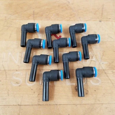 Conector L push-in Festo QSL-8H, 8 mm push to conect 90° con funda push-in 8 mm Foto 1 de 4