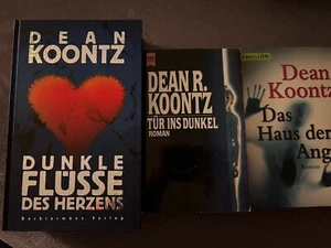 Set 3 Bücher Dean Koontz - Tür ins Dunkel - dunkle Flüsse - Haus der Angst - Bild 1 von 5