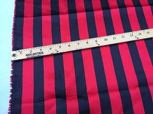 Red/Black 1inch Stripe Soft/silky Charmeuse Satin Fabric. (20 Yards). - Picture 1 of 5