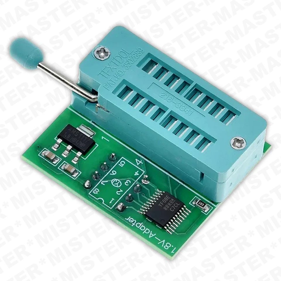 ADATTATORE 1.8V PER PROGRAMMATORE  CH341A TL866CS TL866A EZP2010 DIP-8 W25 M25 - Immagine 1 di 4