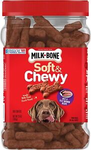 Milk-Bone 7910072094 25 oz. Soft & Chewy Beef & Filet Mignon Flavor Dog Treats