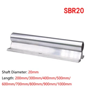 SBR20 Linear Rail Slide Guide Rod Length 200/300mm-1000mm Shaft Diameter 20mm - Picture 1 of 5