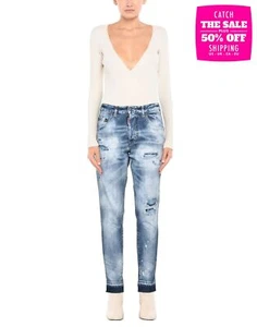 RRP€605 DSQUARED2 Skinny Dan Jeans IT40 US4 UK8 S Faded Bleached Distressed - Picture 1 of 6