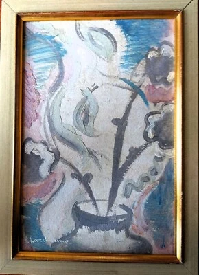 Serge Charchoune RUSIA 1888-1975 EXPRESIONISMO BODEGON DE FLORES OLEO/CARTON - Imagen 1 de 4