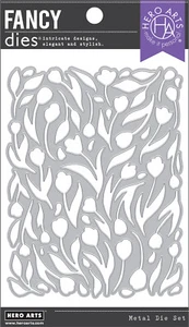 Hero Arts Tulip Pattern Cover Plate Die : January ShopBox Collection - Picture 1 of 1