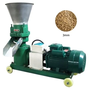 220V Farm Animal Pigeon Fishes Feed Pellet Mill Machine 200kg/h 3mm Plate 4500W - Picture 1 of 11