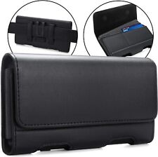 NEM Extra Large Cell Phone Belt Clip Leather Holster Carrying Pouch Case cover