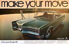 Vintage Print Ad 1968  'Make Your Move' Chrysler Car New Yorker 300 Newport