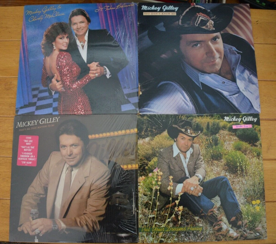 4 MICKEY GILLEY LP 12" VINYL TAKES BELIEVERS, ALL THAT MATTERS, DONT KNOW [75] Foto 1 de 4