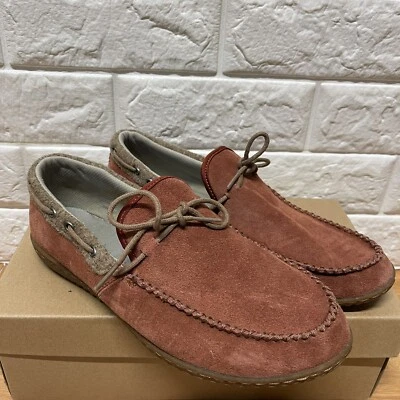 Patagonia Kula Hierro Óxido Gamuza Cuero Mocasín Barco Zapato Mujer Talla 8.5 Usado en Excelente Condición Foto 1 de 4