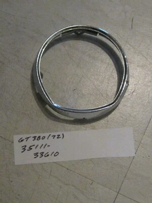 Llanta/anillo faro suzuki gt380 sebring 1972 ¡como nuevo! Foto 1 de 3