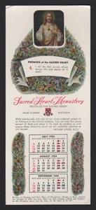 BLOTTER DE TINTA - MONASTERIO SAGRADO CORAZÓN, HALES ESCORNERS WI - 3ER TRIMESTRE 1954 - Imagen 1 de 1
