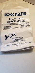 Locknane Jo-Lock Vinyl Apron White, 7 Mil Thickness | 1 Each - Picture 1 of 3