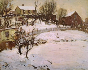 J.E.H MacDonald Winter Sketch Landscape Art Print Book Plate 30 - Picture 1 of 3