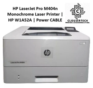 HP LaserJet Pro  Monochrome Laser M404N Printer | HP W1A52A | Power CABLE - Picture 1 of 5