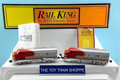 MTH RAIL KING 30-2131-1 SF SANTA FE EMD F3 DIESEL AA SET W PROTOSOUND. TESTED. - Image 1 of 4