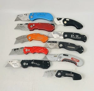 🌟Posten von 10 klappbaren Taschen Allzweckmessern, sortiert Teppichmesser Großpackung Posten - Bild 1 von 7