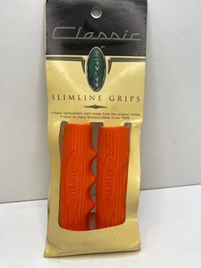 Genuine classic ORANGE Schwinn Stingray Orange Krate SLIMLINE bicycle GRIPS - Picture 1 of 5