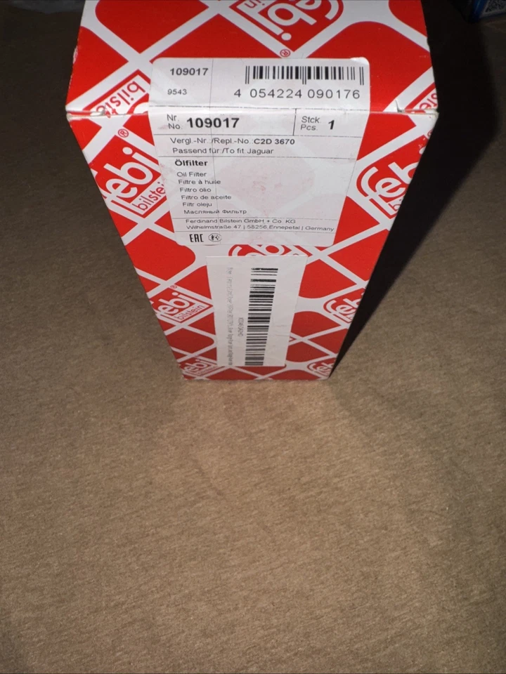 FILTRO ACEITE MOTOR COMLINE PARA JAGUAR XK 5 L EOF272 Foto 1 de 1